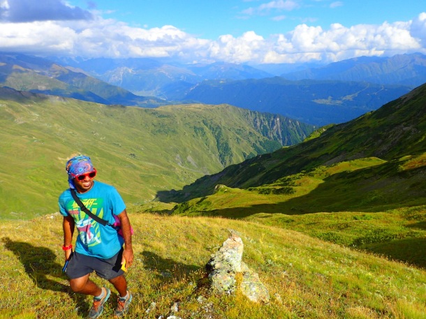 Close to the peak of the Guli pass after seven hours of hiking